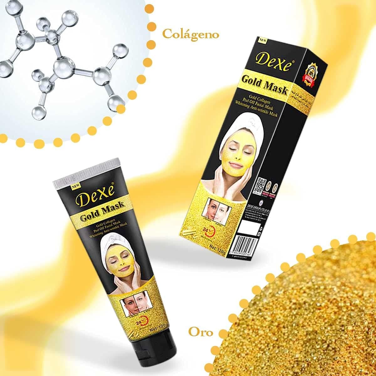 Mascarilla Facial de Oro y Colágeno - Efecto Iluminador, Anti edad e Hidratación 24 Horas - 5