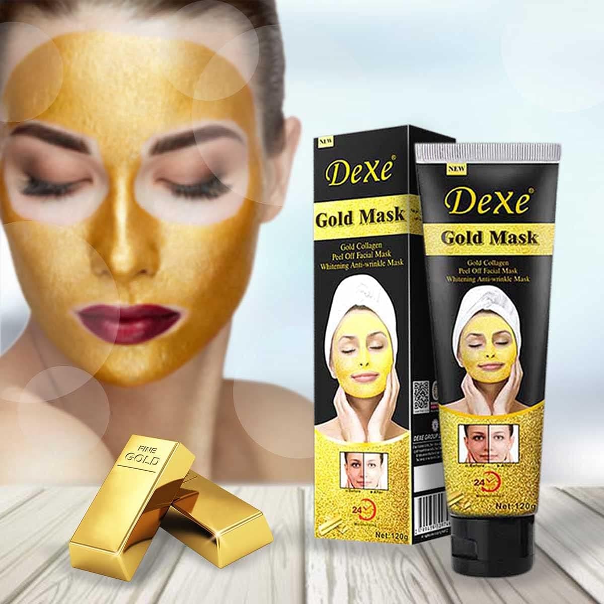 Mascarilla Facial de Oro y Colágeno - Efecto Iluminador, Anti edad e Hidratación 24 Horas - 4